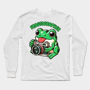 frog photographer Long Sleeve T-Shirt